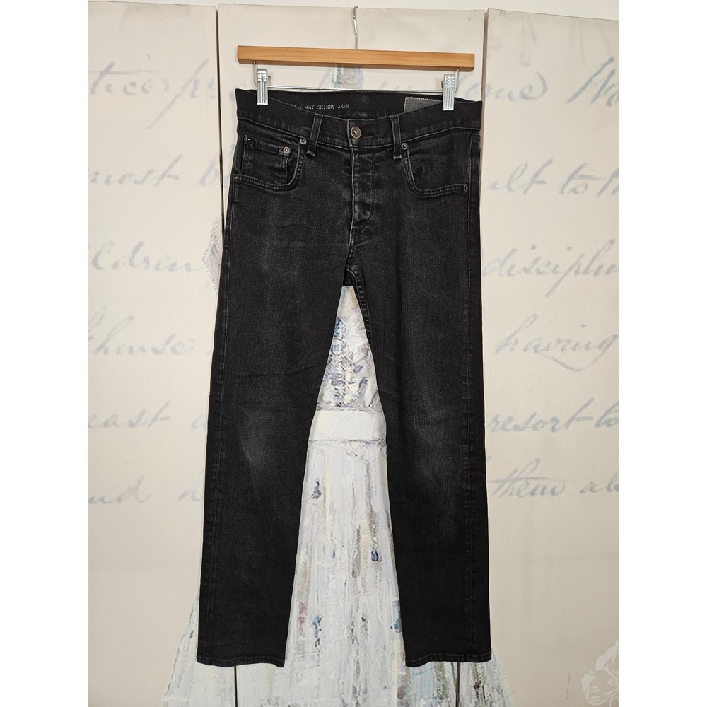 Rag & Bone‎ RB 23X Jay Skinny Jean Mens 31 Black Faded Denim